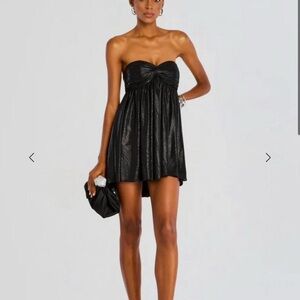 Elegant Black Strapless Dress